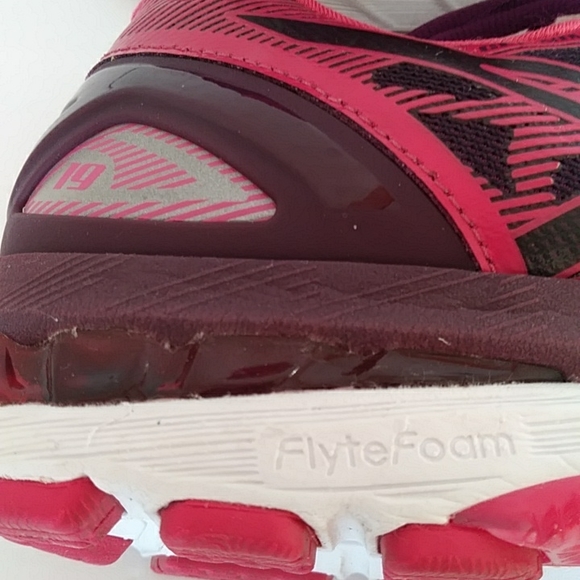 Asics Gel-Nimbus 19 Running Sneaker Shoe 10 Purple Pink - Picture 11 of 16
